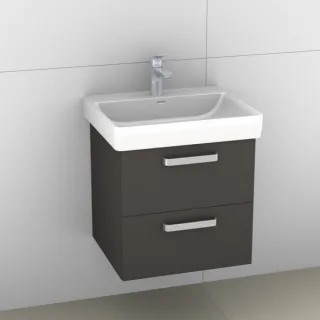Artiqua 415 Waschtischunterschrank für Pro S 810962 Stahlgrau, 415-WU2L-L53-7142-88 415-WU2L-L53-7142-88