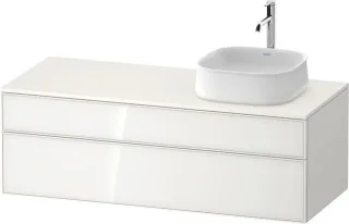 Duravit Zencha Konsolenwaschtischunterbau wandhängend Weiß n/a & Supermatt 1300x550x442 mm - ZE4822R ZE4822R64840000
