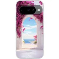 MuchoWow Handyhülle für Google Pixel 10 Pro Meer - Rosa - Blumen - Tor, Handy Case, Silikon, Bumper Case Dünn