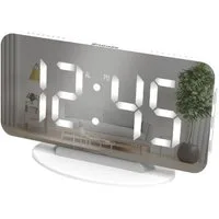 Miraval Quarzwecker Miraval Design-Spiegelwecker 12 H 24 H 3 Helligkeitsstufen