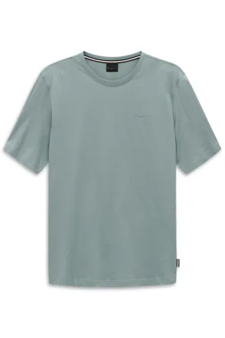 Bugatti Herren T-Shirt aus Baumwolle Modern Fit Rundhals