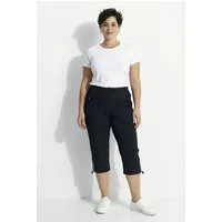 Ulla Popken Funktionshose Funktions-Stretchcapri gerades Bein