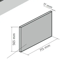 HSK Dobla Seitenschürze, Breite 715mm, 540174 540174