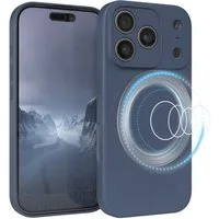 EAZY CASE Handyhülle für Apple iPhone 17 Pro Hülle Silikon 6,3 Zoll, Softcase mit MagSafe mattierte Silikonhülle Back Cover Petrol