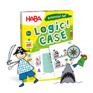 HABA 306124 - LogiCase Extension Set ? Piraten Mitbringspiel ab 5 Jahren Bunt