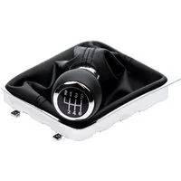 L & P Car Design Schalthebel Schaltsack Schaltknauf Auto für VW Passat 3C2 3C5 B6 mit Rahmen (Set, 1 St., Schaltknauf, Schaltsack, Rahmen), Plug&Play Montage