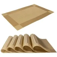 Intirilife Platzset, (Set, 6-St., 6x Platzset), Tischset Tischmatte Untersetzer abwischbar hitzebeständig