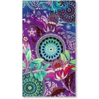 hip Strandtuch Axelle, Frotteevelours (1-St), Baumwolle, Velours, 100x180, Weich, Strand, Erwachsen, Mandala, Lila
