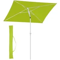 Sekey Sonnenschirm Rechteckig Höhenverstellbar Balkonschirm Knickbar, mit Schutzhülle, LxB: 180,00x125,00 cm, Sonnenschutz UPF50+, Kippbar, Höhenverstellbar Sonnenschirm Balkon