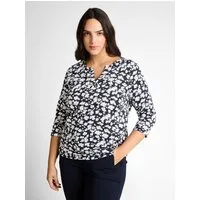 TOM TAILOR PLUS 3/4-Arm-Shirt mit All-Over Print