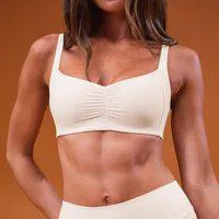 MP Damen Tempo Scrunch Minimal Sport-BH – Coconut - L