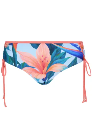 IN LINEA - Da.-Badeslip High-Waist blue coral - Gr. - 38