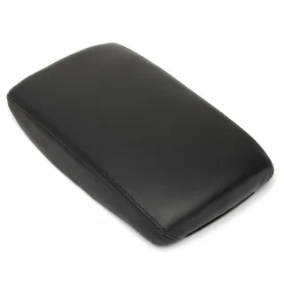 Deckel Abdeckung LEDER Schwarz Armlehne Mittelarmlehne für Audi A6 4F C6 + Avant