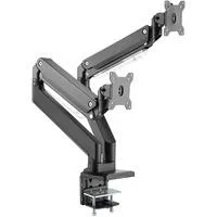 Universal Dual Monitorhalter, Monitorhalterung schwarz