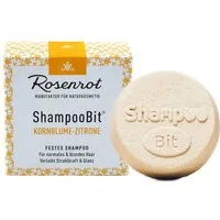 Rosenrot Festes Haarshampoo Festes Shampoo Kornblume-Zitrone, 60 g