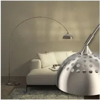 tectake Stehlampe Bogenleuchte, LED, Verstellbare Bogenlampe aus Stahl im eleganten Retro-Design