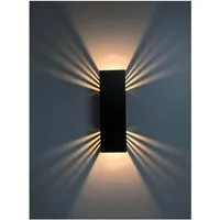 SpiceLED LED Wandleuchte Black Edition, Warmweiß (2700 K), LED fest integriert, Warmweiß, 14 Watt