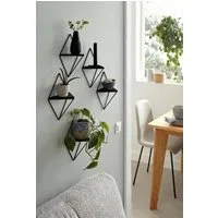 OTTO home Deko-Wandregal Rauten Rudel in modernen, dezenten Farbkombinationen, Set 5-tlg., Dekoregal, Wanddeko, aus Metall und MDF, 5tlg.Set