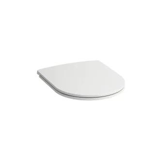 LAUFEN WC-Sitz mit Deckel slim LAUFEN Pro Bügelscharnier-Edelstahl, weiß, 89896.5, 8989650000001 H8989650000001