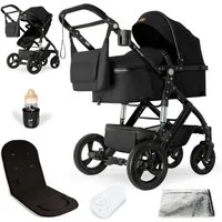 bergsteiger Kombi-Kinderwagen Nizza 3 in 1 Kinderwagen, Auto-Babyschale & Isofix Station optional