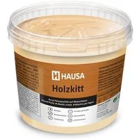 Hausa Holz-Reparaturset Holzkitt, 1kg gebrauchsfertig ausgezeichnete Füllkraft rissbeständig, 1-St., Eiche Natur Holzspachtelmasse Kitt für Holz, Holzspachtel/Füllmasse zum Reparieren
