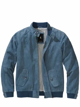 Mey & Edlich Herren Lederblouson Costa Azzurra Beige Ziegenveloursleder