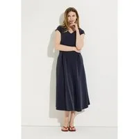 MORE&MORE Blusenkleid cleanes, figurumspielendes Maxikleid