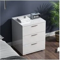 Vicco Nachtschrank Marseille, Weiß/Weiß, 46.2 x 60 cm (1-St)