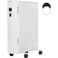 Heinrich´s Ölradiator 11 Rippen, 2500W, Elektrischer Heizkörper, 3 Heizstufen, Überhitzungsschutz, platzsparend