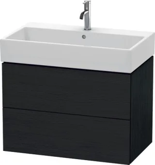 Duravit L-Cube Waschtischunterbau wandhängend Eiche Schwarz Matt 784x459x544 mm - LC627701616 LC627701616