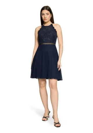 VM by Vera Mont - Kleid gefüttert, kurz night sky - Gr. - 34