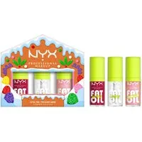NYX PROFESSIONAL MAKEUP Lipgloss HOLIDAY 2025 FAT OIL TRIO KIT, mit 3 Fat Oil Lip Drip Lipgloss