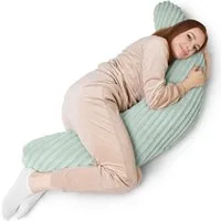 Amilian Stillkissen XXL 170 cm Schwangerschaftskissen Seitenschläferkissen U-Form, mit Bezug, weiche Füllung, geräuscharm, formstabil