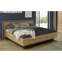 FORTE Bett Trondheim, Belastbarkeit 250KG, Loft-Stil, melaminbeschichtet