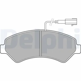 Delphi Bremsbel?ge vorne Citroen Fiat Opel Peugeot LP2492
