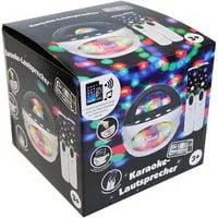 Karaoke Lautsprecher mit zwei Mikrofonen Retail
