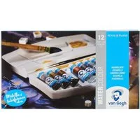 Talens Aquarellfarbe Van Gogh Aquarellkasten 12 Spezial-Aquarellfarben in 10 ml-Tuben, Metallic & Interferenzfarben