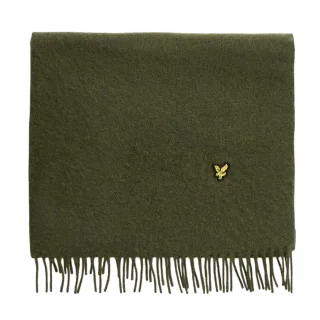 Lyle & Scott - "Tonal" Schal, Lammwolle Mischung (Grün)