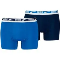 PUMA Boxershorts PUMA MEN EVERYDAY MULTI LOGO BOXERS 2P (2er Pack) Komfortabler Logobund