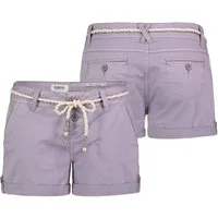 SUBLEVEL Bermudas Damen Short Bermuda kurze Hose Sommer Chino Stoff Hotpants mit Gürtel