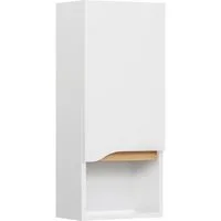 Saphir Hängeschrank Quickset Wand-Badschrank 30 cm breit mit 1 Tür, 1 offenes Fach Badezimmer-Hängeschrank inkl. Türdämpfer, grifflos