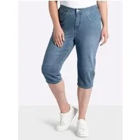 Sheego Jeansshorts Capri-Jeans erhöht