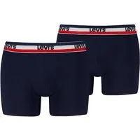 Levi's® Boxershorts LEVIS MEN REPEAT SPW LOGO BOXER BRIEF (2er Pack) ohne Eingriff, elastischer Logobund, Baumwoll-Mix