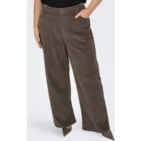 ONLY CARMAKOMA Cordhose CARHOPE GLOBAL EX HW WIDE CORD PNT NOOS Baumwollmischung, High Waist