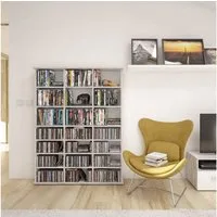 Vicco CD-Regal Jukebox, Beton, 105 x 136 cm, 1-tlg.