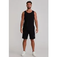 Siksilk Sweatanzug SikSilk Herren Schwarz Vest and Shorts Set