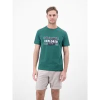 LERROS T-Shirt T-Shirt mit Brustprint und Rundhalsausschnitt