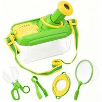 CLTYQ Experimentierkasten Forscherset, Entdecker Set mit Insekten Beobachtungsbox 5-teiliges Set, (5-tlg), Lupenglas Kinder, Insektenfänger,Schmetterlingsnetz ür Kinder ab 3