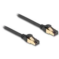 RJ-45 Netzwerkkabel Cat.6a S/FTP, mit Cat.7 Rohkabel schwarz, 15 Meter, 600 MHz, Industrie- und Outdoor-tauglich