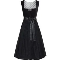 Almsach Dirndl Midi-Samtdirndl